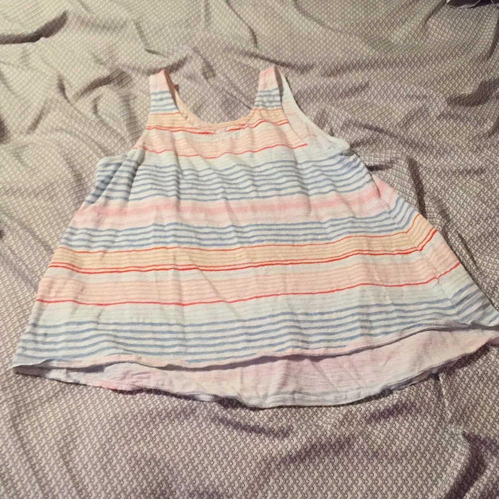 Colorful striped tank top